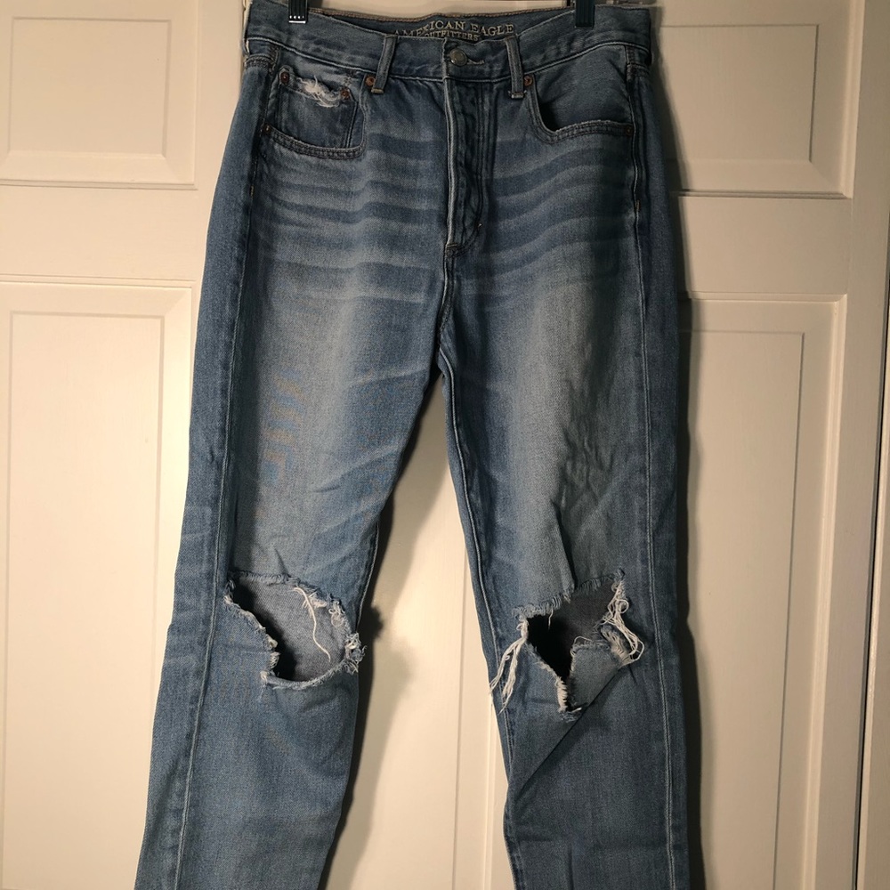 Light wash, Highrise Girlfriend Jeans